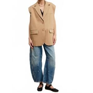 NEW MIMOSA lioris sleeveless vest in beige